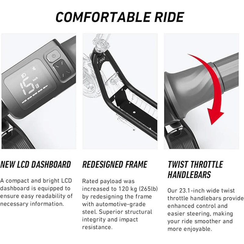 NIU KQi 100P Electric Kick Scooter - Image 8