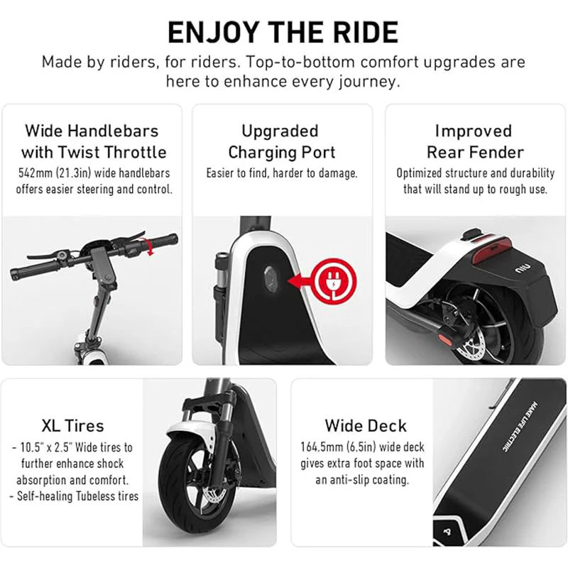 NIU KQi 300P Electric Kick Scooter - Image 9