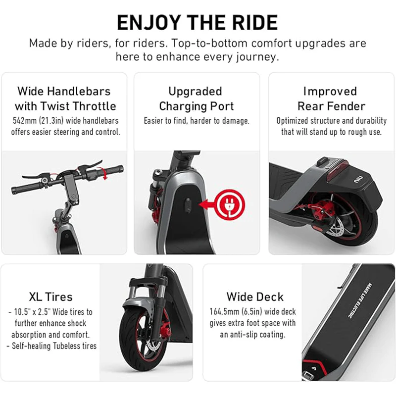 Open Box NIU KQi300X Electric Kick Scooter - Image 7