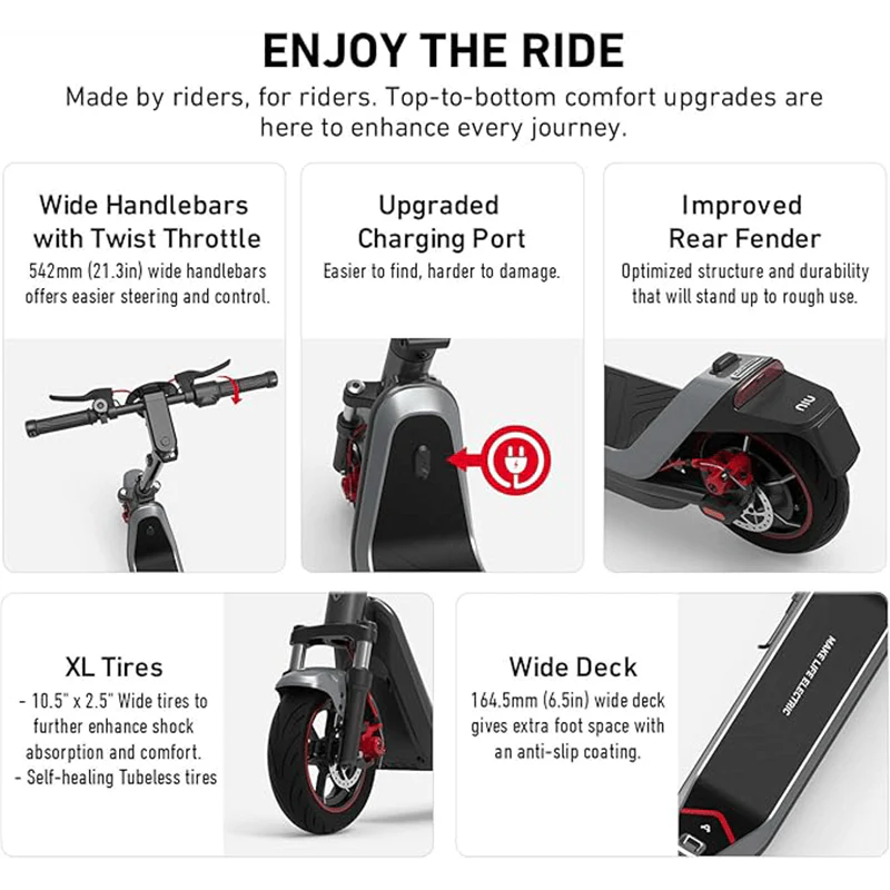 Open Box NIU KQi300X Electric Kick Scooter - Image 5